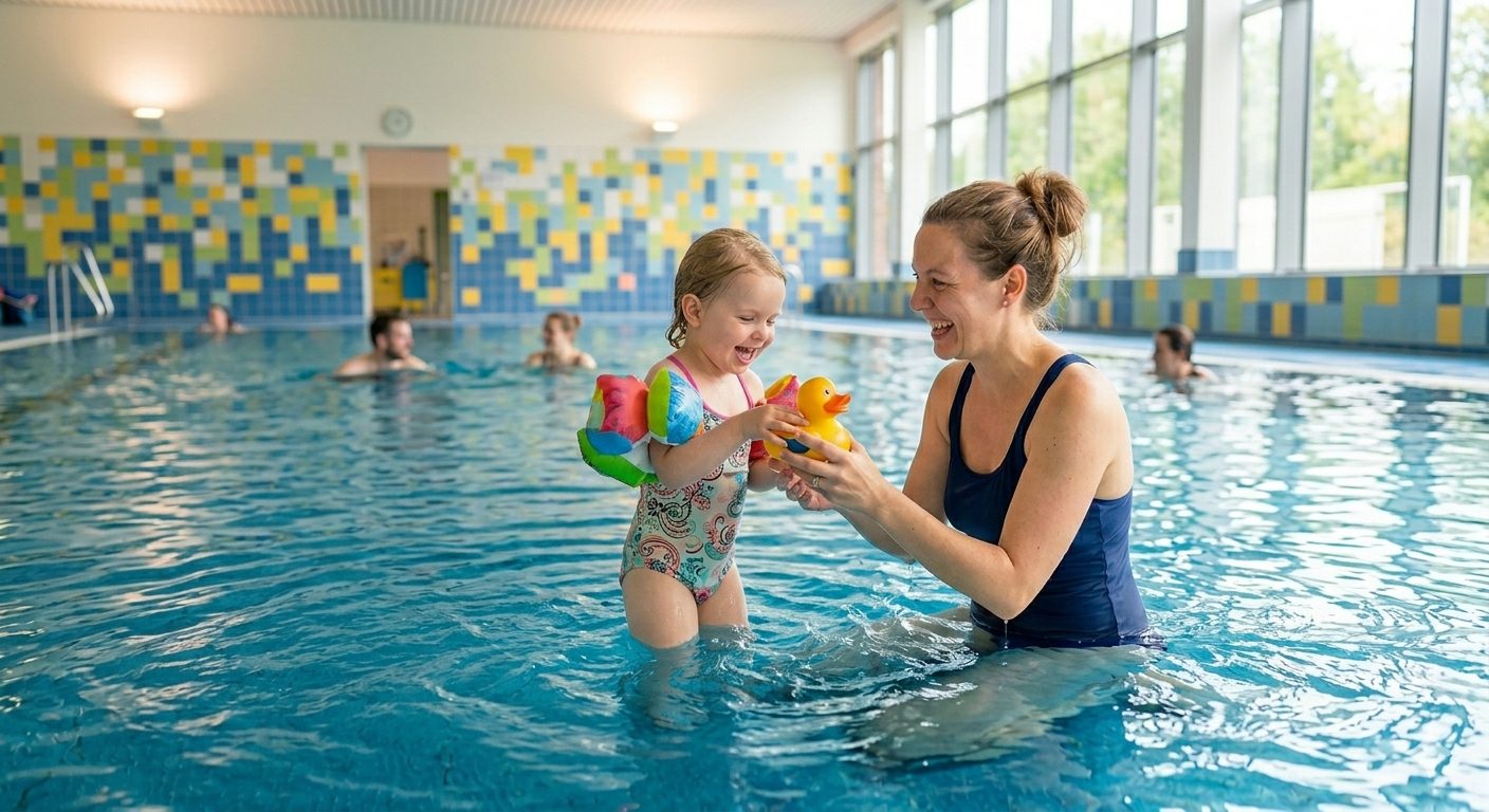 Spielerische Wassergewöhnung B für Kinder